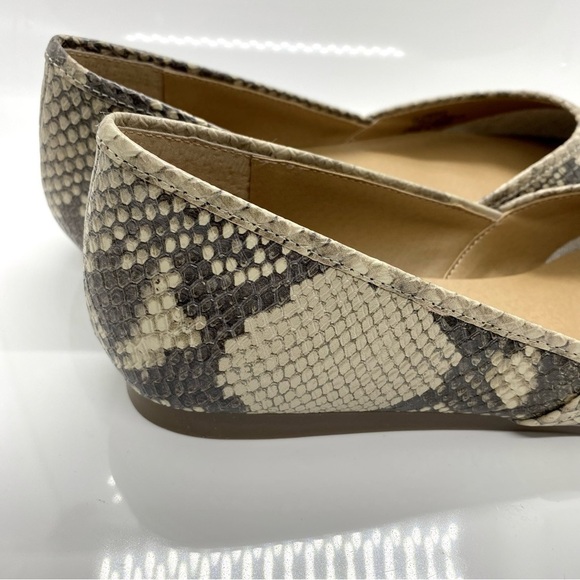 Ameena Ballet Flats Chinchilla Slither Snake Print Leather 9.5 - Picture 6 of 16